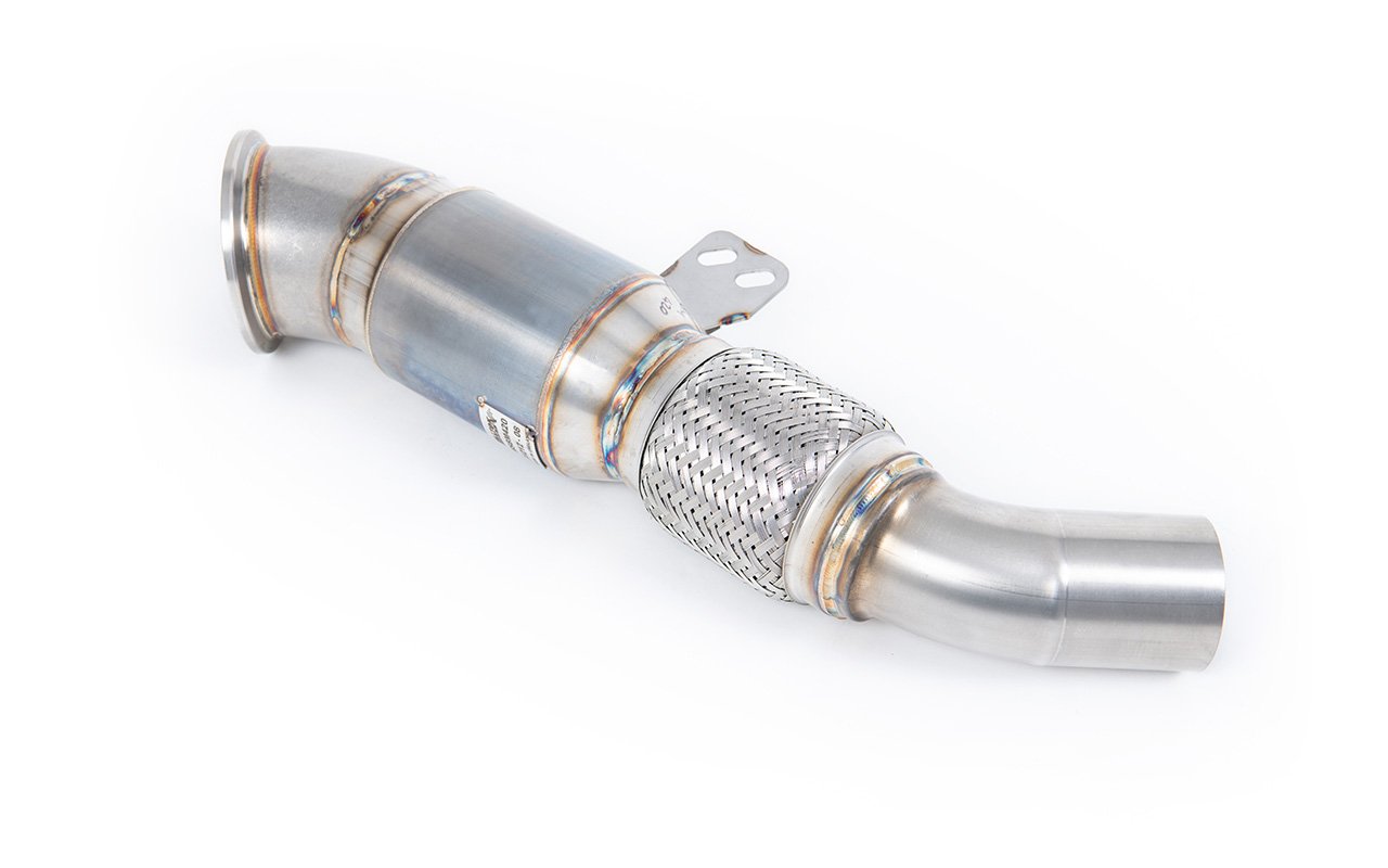 BMW 1 Series / BMW Serie 2 – 4.5″ Downpipe con 90 mm Flex y 100 CPSI catalizador de competición