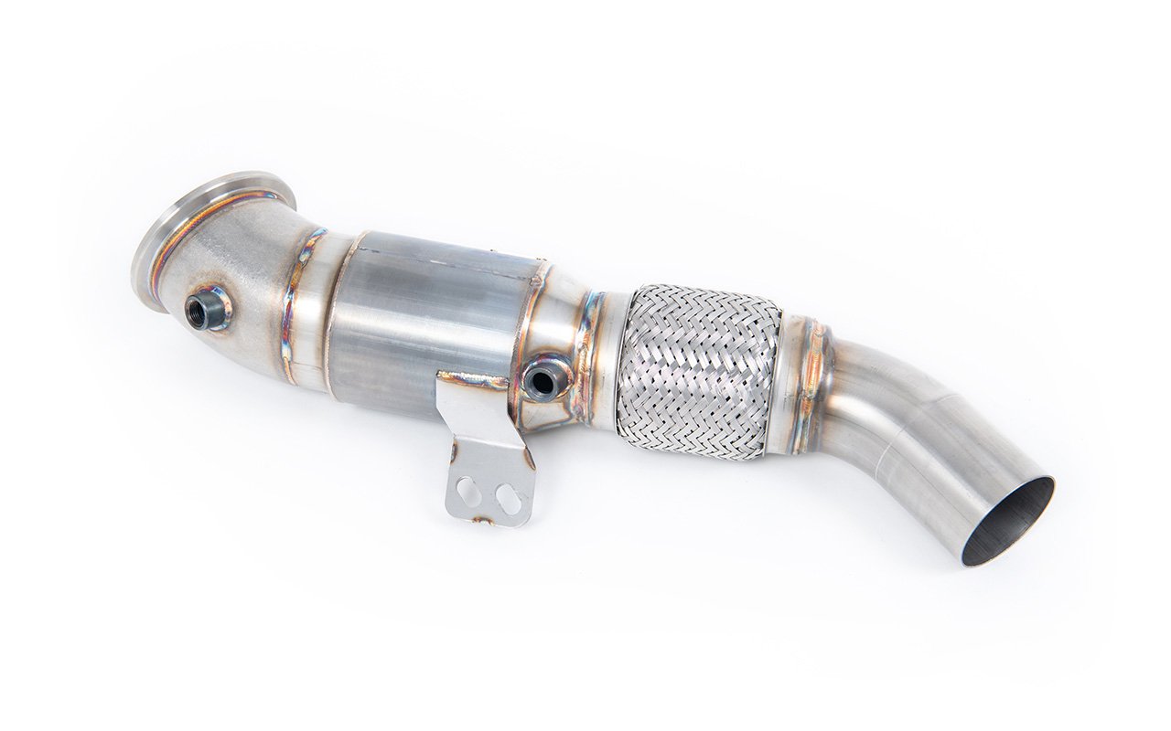 BMW 1 Series / BMW Serie 2 – 4.5″ Downpipe con 90 mm Flex y 100 CPSI catalizador de competición
