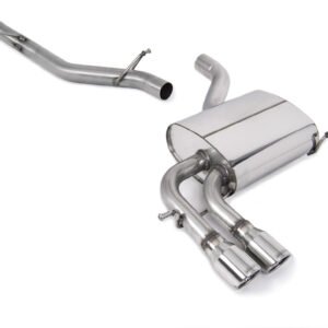 Audi A3 2.0T FSI Quattro – Non-Resonated (Louder) Cat-Back Exhaust System with Polished Trims