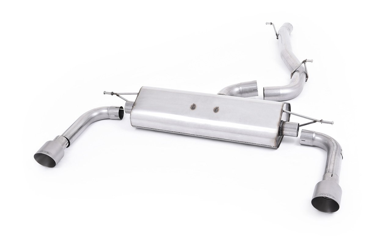Audi A3 2.0 TFSI 8V (US solo) – Escape cat-back no resonado (sonido más intenso) con salidas de titanio