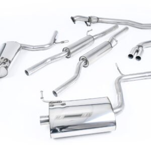 Audi A4 1.8T B6 Quattro Avant (5 velocidades) – Escape cat-back resonado (sonido más discreto) con salidas de 90 mm