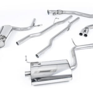 Audi A4 1.8T B6 Quattro – Escape cat-back no resonado (sonido más intenso) con salidas de 100 mm