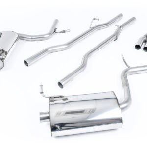 Audi A4 2.0 B7 Quattro/DTM – Escape cat-back no resonado (sonido más intenso) con salidas GT100 (para Tiptronic modelos)