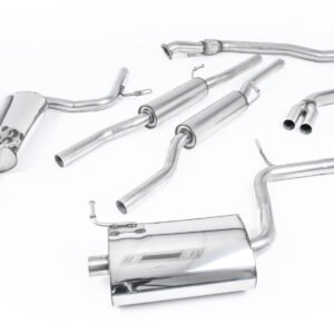 Audi A4 2.0 B7 Quattro/DTM – Escape cat-back resonado (sonido más discreto) con salidas GT100 (para Manual modelos)
