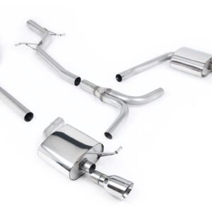 Audi A4 2.0 B8 S line (Tiptronic) – Escape cat-back no resonado (sonido más intenso) con dobles-salida GT100 salidas