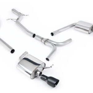 Audi A4 2.0 B8 S line (Tiptronic) – Escape cat-back no resonado (sonido más intenso) con dobles-salida GT100 salidas