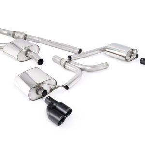 Audi A4 2.0 B8 (Tiptronic)/Audi A5 (Multitronic) S line – escape cat-back con negro Cerakote cuádruples-salida salidas