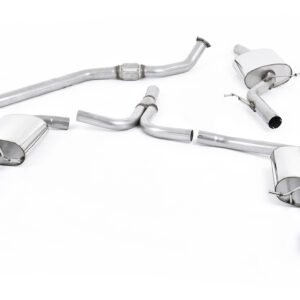 Audi A4 2.0 B8 (Tiptronic)/Audi A5 (Multitronic) S line – cat-back escape con dobles-salida pulida GT100 salidas