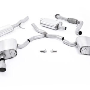 Audi A4 2.0 B9 Quattro – Escape cat-back resonado (sonido más discreto) con salidas dobles GT-100 de titanio