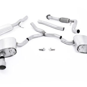 Audi A4 2.0 B9 Quattro – Road+ parcialmente escape cat-back resonado con salidas dobles GT-100 de titanio