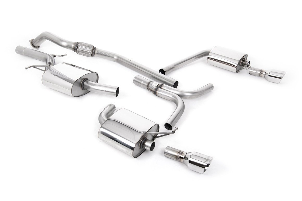 Audi A5 2.0 B8 (Multitronic) – escape cat-back con Duel salida pulida salidas