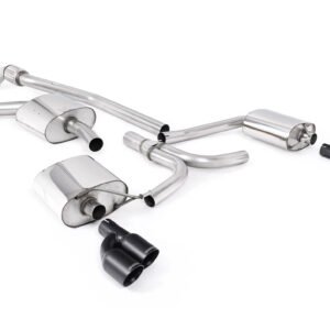 Audi A5 2.0 TFSI – escape cat-back con cuatro salidas negras Cerakote