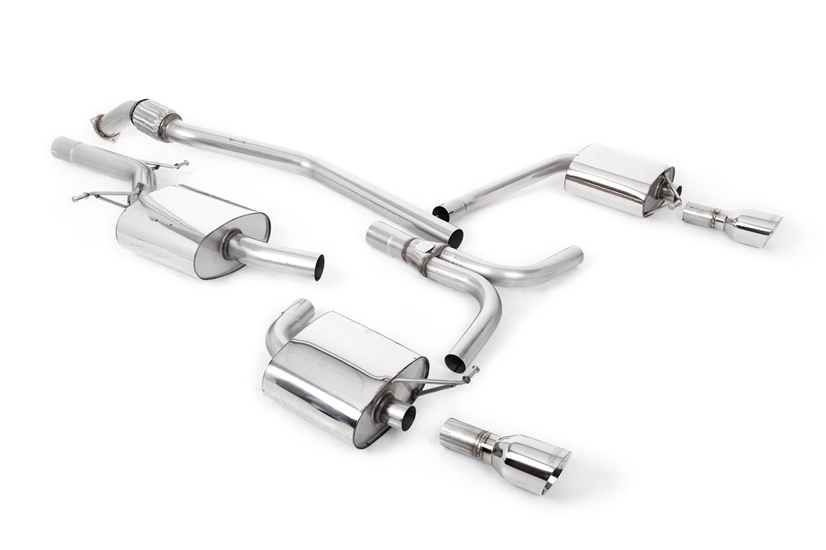 Audi A5 2.0 TFSI – escape cat-back con salida dobles pulidas GT100 salidas