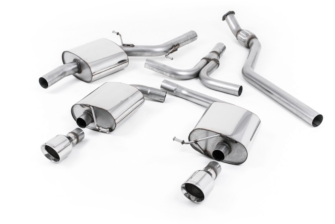 Audi A5 2.0 TFSI – escape cat-back con pulidas doble salida salidas
