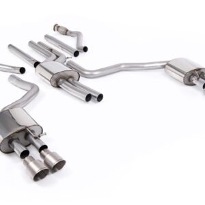 Audi A6 3.0 TFSI C7.5 – resonado cat-back con salidas de titanio cepillado