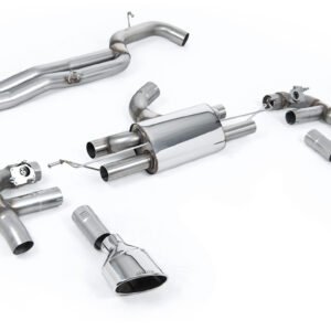 Audi RS3 8V – 80MM competición no resonado (máxima intensidad de sonido) escape cat-back con salidas pulidas
