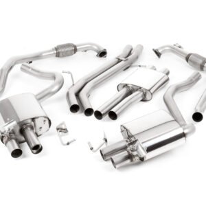 Audi S4/S5 B9 modelos sin diferencial deportivo – Escape cat-back resonado (sonido más discreto) con salidas cuádruples GT-100 de titanio