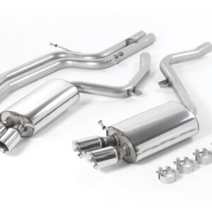 Audi S5 V8 – Escape cat-back no resonado (sonido más intenso) con salidas pulidas (para Manual modelos)