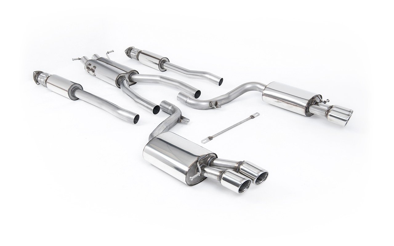 Audi S6 V10 C6 – Escape cat-back resonado (sonido más discreto) con salidas pulidas