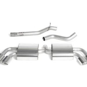 Audi TTS MK2 Quattro – Escape cat-back no resonado (sonido más intenso) con salidas cuádruples pulidas
