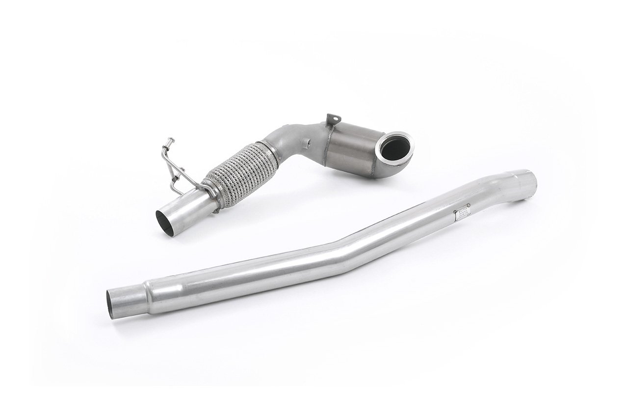 Audi TTS MK3 modelos sin GPF – Downpipe de gran diámetro de acero inoxidable con cuerpo de fundición con catalizador deportivo de alto flujo (para el escape original cat-back)