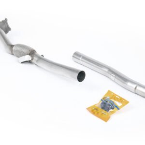 Audi TT MK2 2.0 2WD – Downpipe de gran diámetro de acero inoxidable con cuerpo de fundición con supresor de catalizador (para Milltek cat-back)