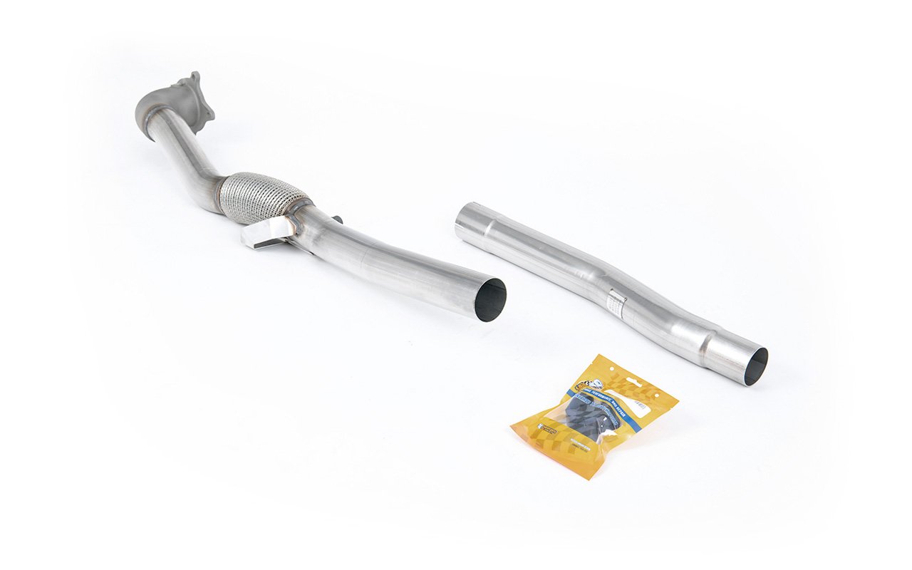 Audi TT MK2 2.0 2WD – Downpipe de gran diámetro de acero inoxidable con cuerpo de fundición con supresor de catalizador (para Milltek cat-back)