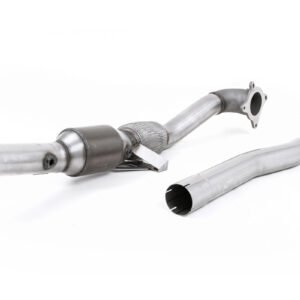 Audi TT MK2 2.0 2WD – Downpipe de gran diámetro de acero inoxidable con cuerpo de fundición con catalizador deportivo de alto flujo (para Milltek cat-back de competición)