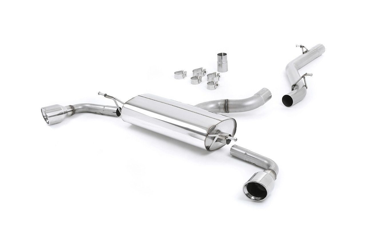 Audi TT MK2 3.2 Quattro – Escape cat-back no resonado (sonido más intenso) con salidas dobles pulidas 100 mm JET