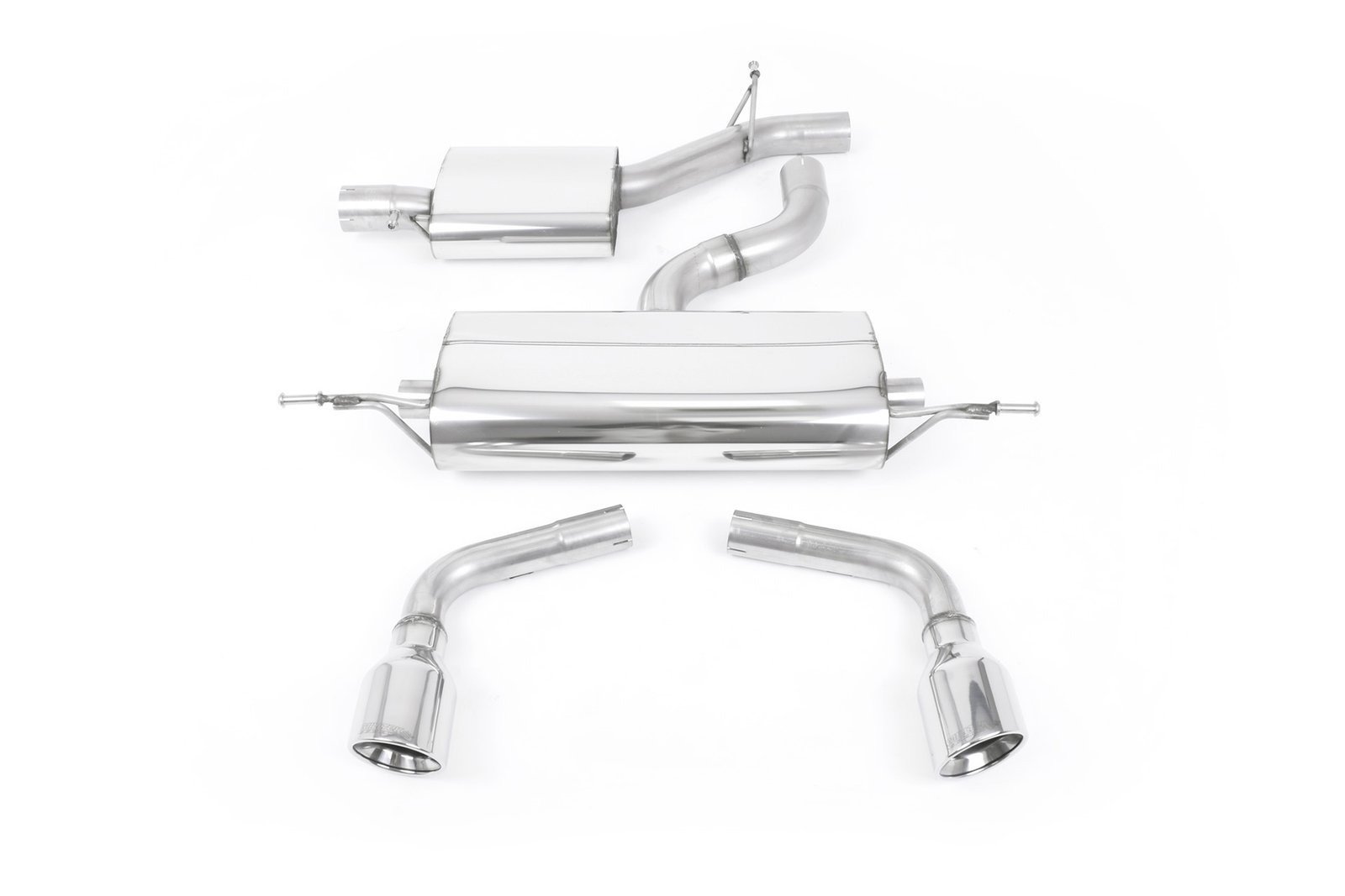 Audi TT MK2 3.2 Quattro – Escape cat-back resonado (sonido más discreto) con salidas dobles 100 mm JET