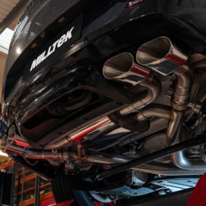 Range Rover Sport P440/460/510/550e L461(híbrido) – escape axle-back (con válvulas) con salidas ovaladas pulidas