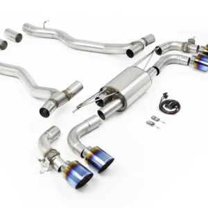 BMW M5 G90/G99 (NAS/ROW Spec) – Axle Back with Burnt/Blue Titanium Tips