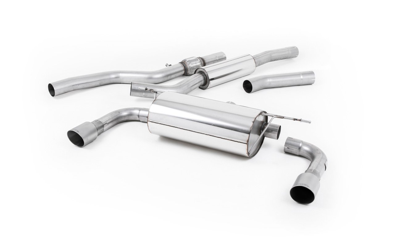 BMW Serie 4 F32 428i Auto – Escape cat-back resonado (sonido más discreto) con salidas de titanio (para 435i M Sport pieza inferior del paragolpes)