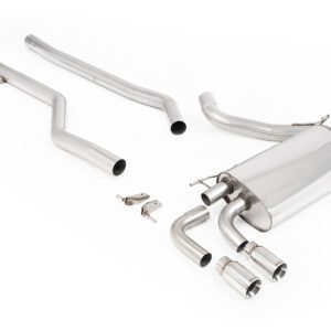 BMW F30 320i M Sport – Non-Resonated (Louder) Cat-Back Exhaust System with Polished GT-80 Trims