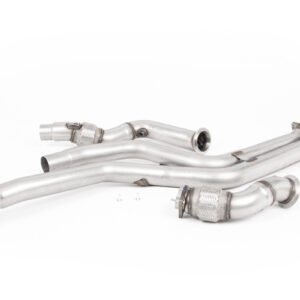 BMW F87 M2 Comp – Downpipe de gran diámetro pareja con supresor de catalizador (para Milltek cat-back)