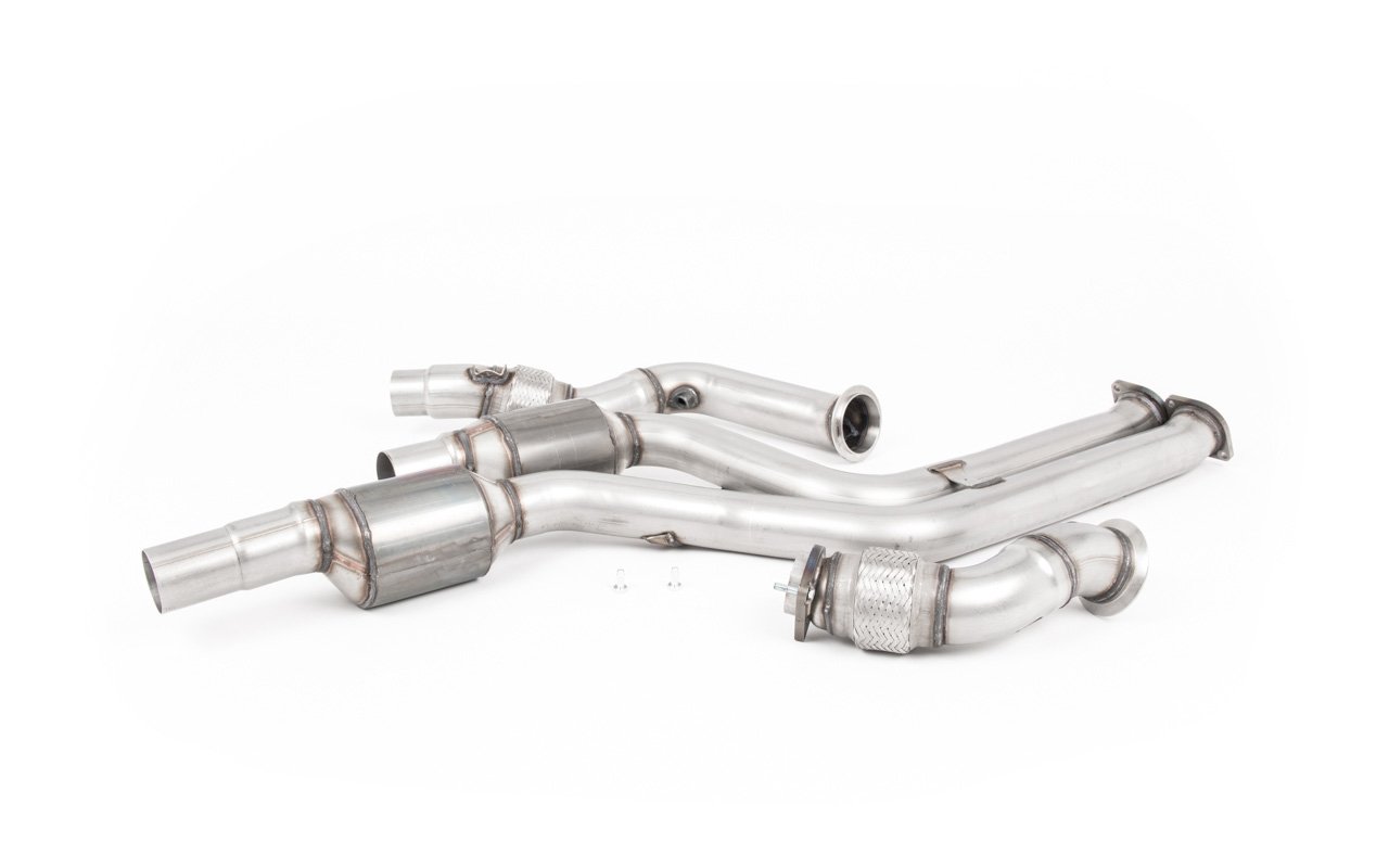 BMW F87 M2 Comp – Downpipe de gran diámetro pareja con catalizadores deportivos de alto flujo (para Milltek cat-back)