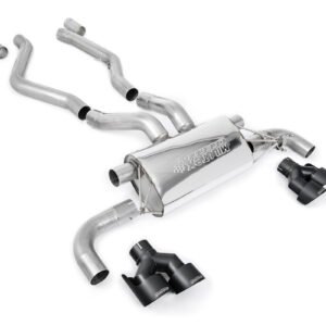 BMW G20/21 M340i y G22 M440i – escape desde OPF con salidas cuádruples GT-100 negras negras