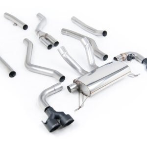 BMW G20 M340i y G22 M440i – cat-back cuádruples con salidas GT-100 negras