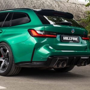 BMW G8X M3/M4 – axle-back sistema de escape con salidas GT-115 de titanio cepillado