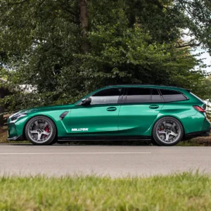 BMW G8X M3/M4 – escape axle-back con salidas GT-115 de titanio azulado