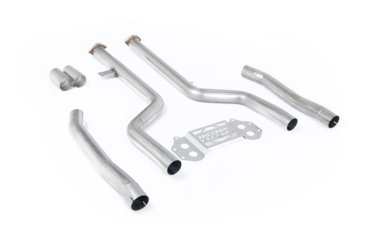 BMW G8X M3/M4 – no resonado supresor de catalizador secundario – compatible con el escape original Downpipes y original axle-back solo