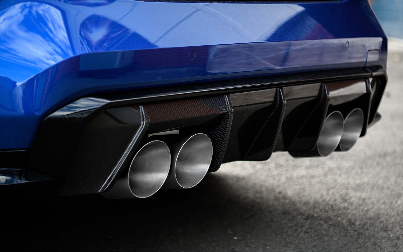 BMW G8X M3/M4 – escape desde OPF/GPF con supresor del resonador central sistema con salidas GT-115 de titanio cepillado