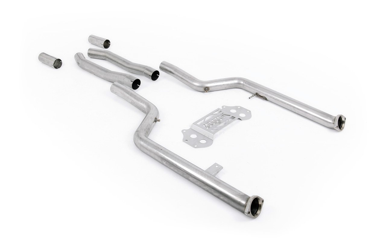 BMW G8X M3/M4 – 3″ supresor de OPF/GPF – no resonado (sonido más intenso) – a Milltek escape axle-back