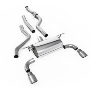 BMW F20/F21 M135i (sin xDrive) – escape cat-back con silencioso trasero Road y salidas de titanio