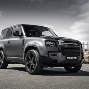 Land Rover Defender 90 5.0 V8 (NAS modelos sin GPF) – cat-back con válvulas sistema con salidas de carbono – no resonado (máxima intensidad de sonido)