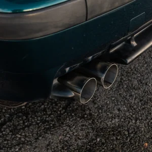 BMW E36 M3 – cat-back con original+ pared simple pulidas 70 mm salidas