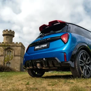 F66 Mini JCW – escape desde el filtro de partículas resonado sistema con salidas de titanio cepillado
