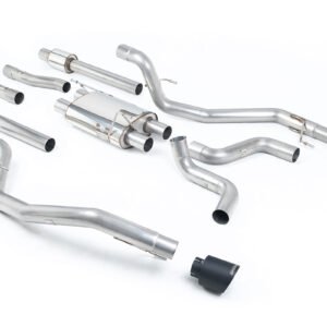 Ford F150 Raptor V6 Supercab (Gen 2) – escape cat-back con salidas GT-115 negras Cerakote