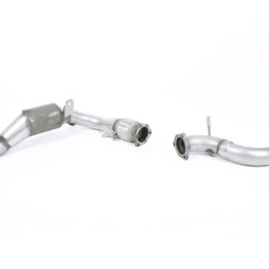 Ford Fiesta MK7/7.5/8 Ecoboost 1.0T – Downpipe de acero inoxidable con cuerpo de fundición con catalizador de competición (para Milltek cat-back)