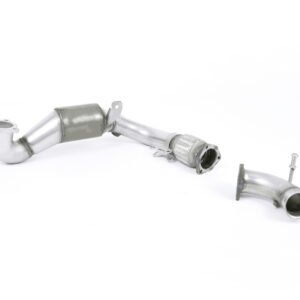 Ford Fiesta MK7/7.5/8 Ecoboost 1.0T – Downpipe de acero inoxidable con cuerpo de fundición con catalizador de competición (para el escape original cat-back)